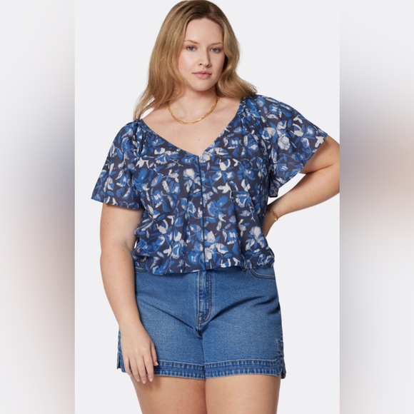 Joie Katya Short Sleeve Cotton Top in Size Large - NWT - 100% cotton - Picture 5 of 13